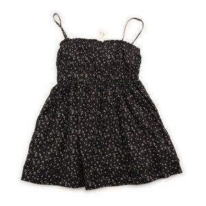 NEW FREE PEOPLE black babydoll dress size XS